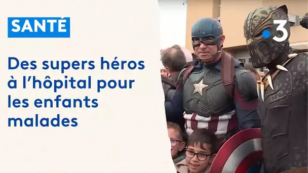 Batman, Captain America... Des super héros au grand cœur au chevet des enfants malades dans le Var
