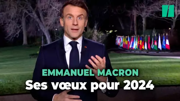 Pour ses vœux 2024, Emmanuel Macron brandit « l’action » pour masquer ses difficultés