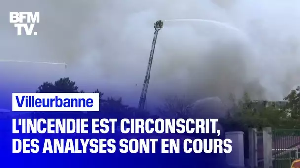 Incendie à Villeurbanne: le feu est circonscrit, des analyses de la qualité de l’air sont en cours