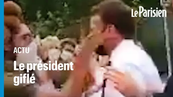 Emmanuel Macron giflé dans la Drôme, deux personnes interpellées
