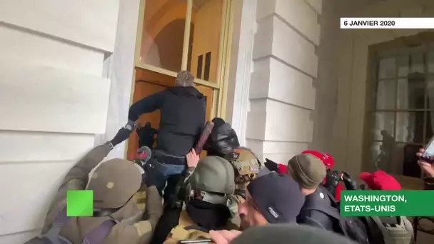 Les premiers instants de l'intrusion de partisans de Donald Trump dans le Capitole