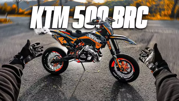BALADE MOTO en KTM 500cc 2 TEMPS ! (je tombe en panne 😂)