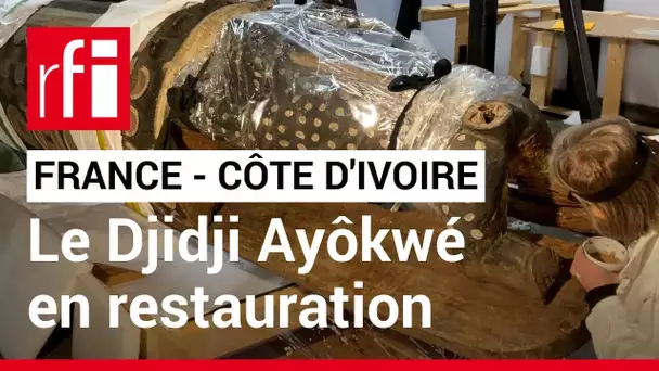 Avant son retour en Côte d'Ivoire, la restauration du tambour parleur a débuté en France • RFI