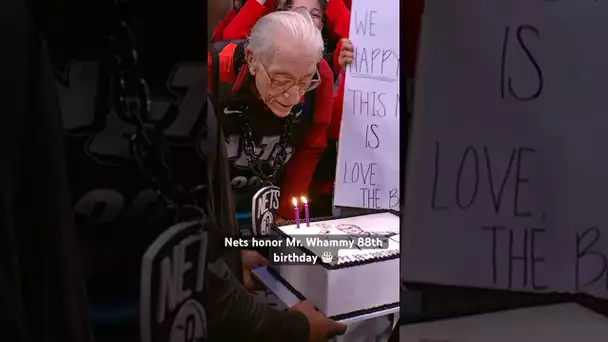 Brooklyn wishes Nets super fan Mr. Whammy a happy 88th birthday 🥳 | #Shorts