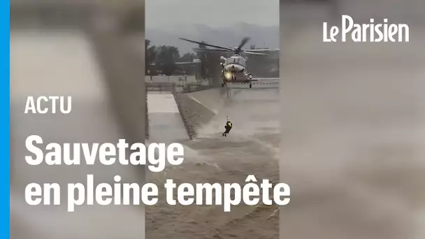 Inondations en Californie : un homme secouru par hélicoptère alors qu’il tentait de sauver son chien
