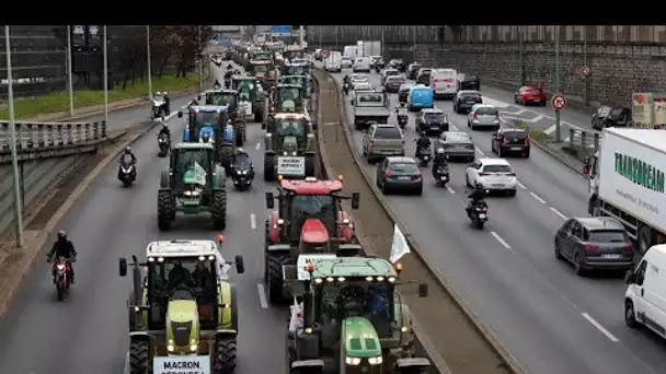 Agriculteurs en colère : 1000 tracteurs pour bloquer les entrées de Paris