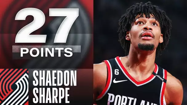 Shaedon Sharpe Is the 1st Trail Blazers Rookie To Have Three Consecutive 25+ Point Games!