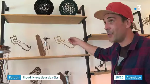 Cédric Surmin alias “Shoodrik”, sculpteur recycleur de vélos sur l'Ile de Ré