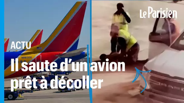 Panique à l'aéroport de la Nouvelle-Orléans : un passager saute de l'avion et tente de voler un cami