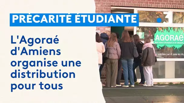 Face à une précarité étudiante grandissante, l'Agoraé d'Amiens organise une distribution pour tous