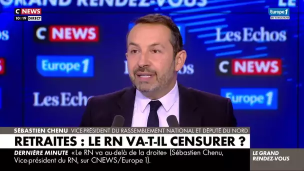 Retraites : la dissolution de l'Assemblée nationale est «nécessaire» selon Sébastien Chenu, qui