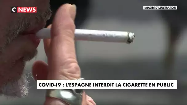 Covid-19 : l’Espagne interdit la cigarette en public