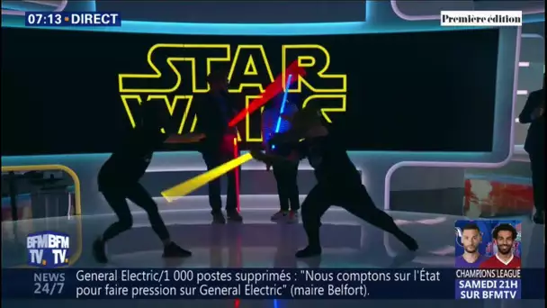 Un grand tournoi de sabre laser se prépare... sur le plateau de Première édition