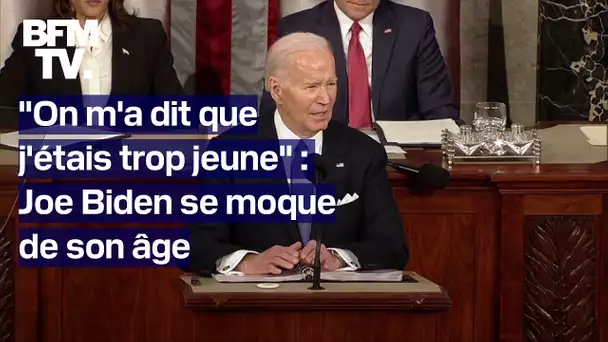 "On m'a dit que j'étais trop jeune": Joe Biden se moque de son âge lors de son discours