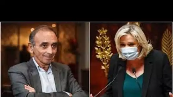 LE PEN VOIT D'UN MAUVAIS OEIL UNE CANDIDATURE DE ZEMMOUR EN 2022 CAR ELLE AIDERAIT MACRON