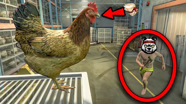 Je me TRANSFORME en POULET dans une USINE DE POULETS ! (ft Aiden le tueur)