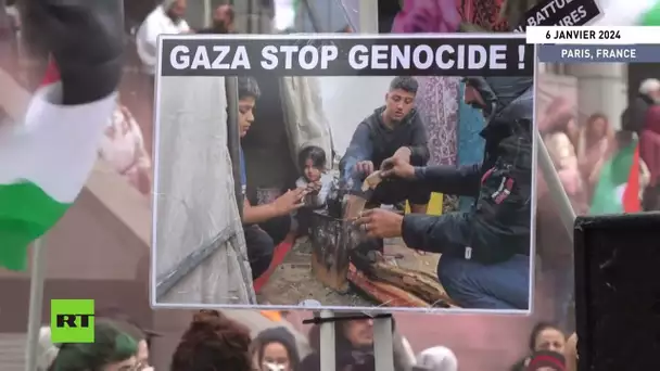 🇫🇷  France : des centaines de personnes défilent à Paris en solidarité avec les Palestiniens