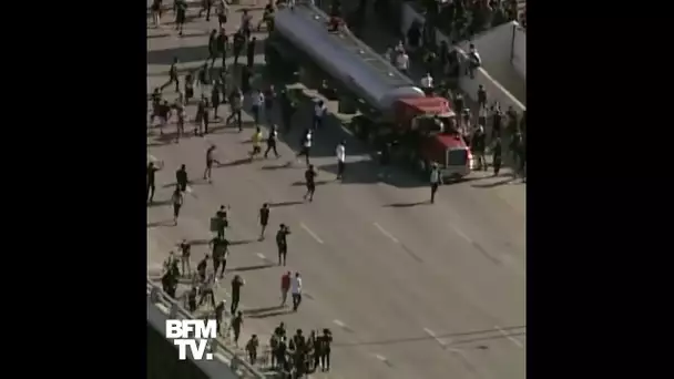 Minneapolis: un camion-citerne fonce sur des manifestants