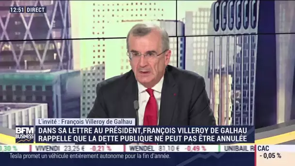 François Villeroy de Galhau (Banque de France) : La dette publique ne peut pas être annulée