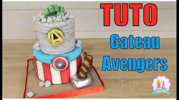 ★• GATEAU CAKE DESIGN AVENGERS - TUTORIEL DECORATION PATE A SUCRE - HOW TO MAKE AVENGERS CAKE •★