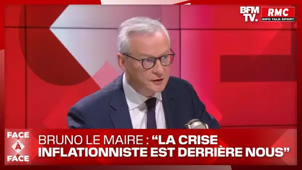 Bruno Le Maire estime que "la crise inflationniste est derrière nous"
