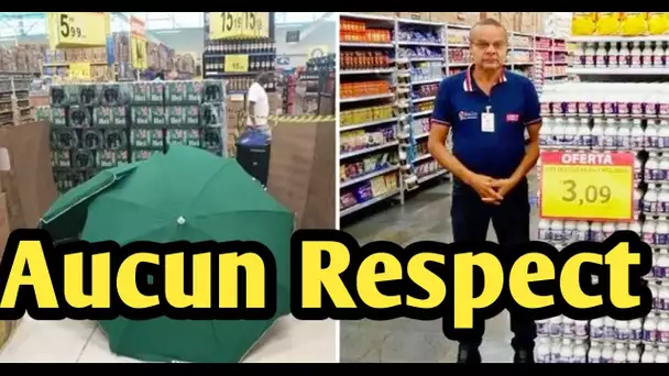 Le supermarché couvre le vendeur mort avec des parasols pendant quatre heures pour pouvoir rester ..
