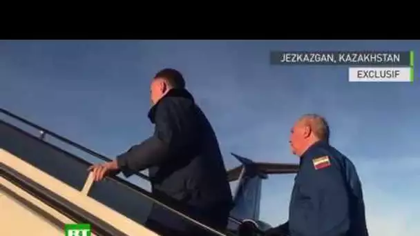 Kazakhstan : les cosmonautes quittent Jezkazgan pour se rendre à l’aérodrome de Kraïny
