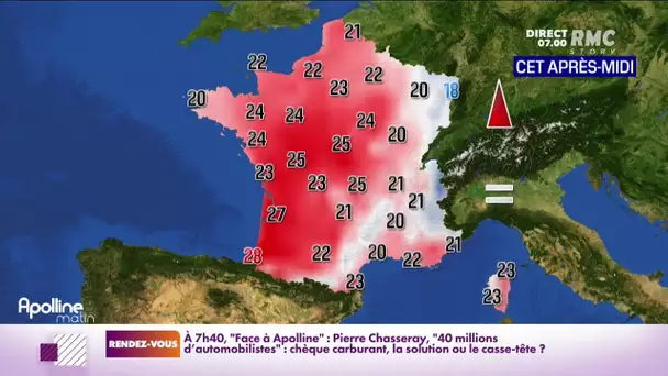 Beaucoup de douceur et un soleil généreux prévus aujourd'hui sur l'ensemble du pays