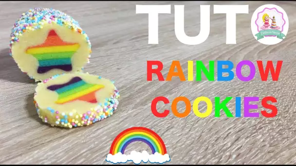 ♡• RECETTE BISCUITS ARC EN CIEL - HOW TO MAKE RAINBOW COOKIES RECIPE •♡