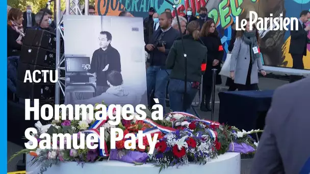 Un an après la mort de Samuel Paty, de nombreux hommages célébrés pour «ne pas oublier»