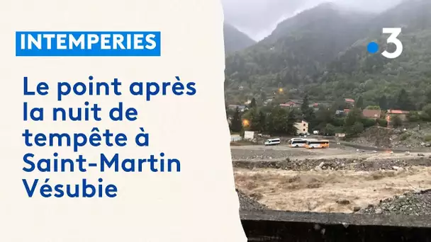 Saint-Martin Vésubie : le village subit de plein fouet la tempête Aline