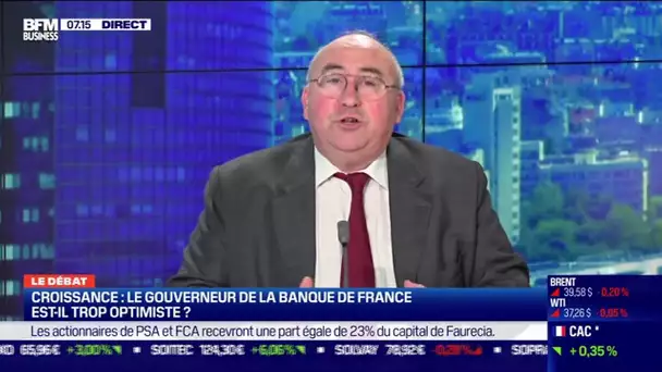 Le débat : Croissance, le gouverneur de la Banque de France est-il trop optimiste ?