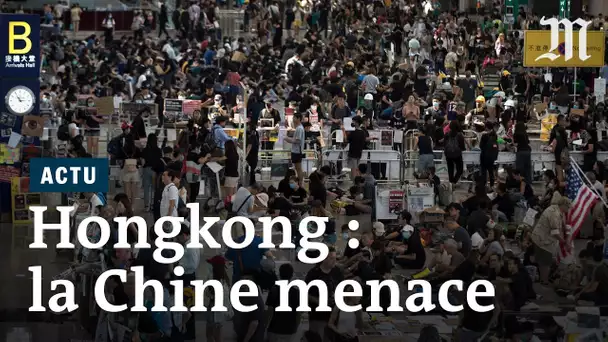 Hongkong : la Chine diffuse des images de blindés et durcit le ton