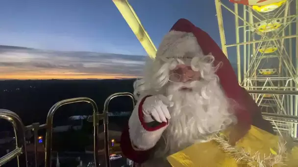 La grande roue du Train'Haut du père Noël à Sèvremont