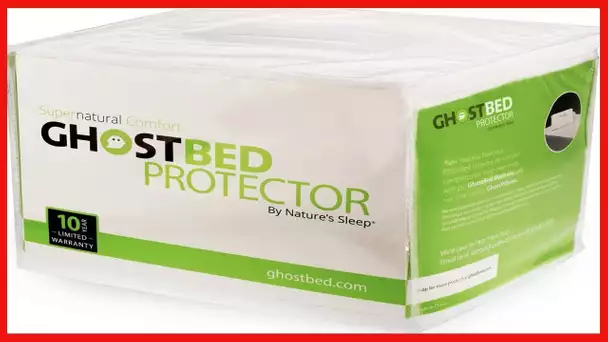 GhostBed Waterproof Mattress Protector & Cover - Noiseless, Lightweight, Breathable & Plastic-Free