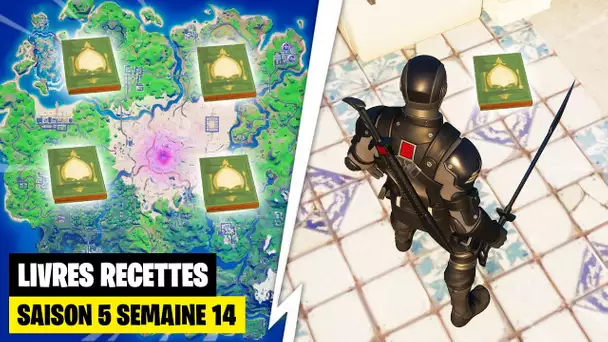 "RAMASSER DES LIVRES DE RECETTES A PLEASANT PARK ET CRAGGY CLIFFS" ! (DEFIS FORTNITE SAISON 5)