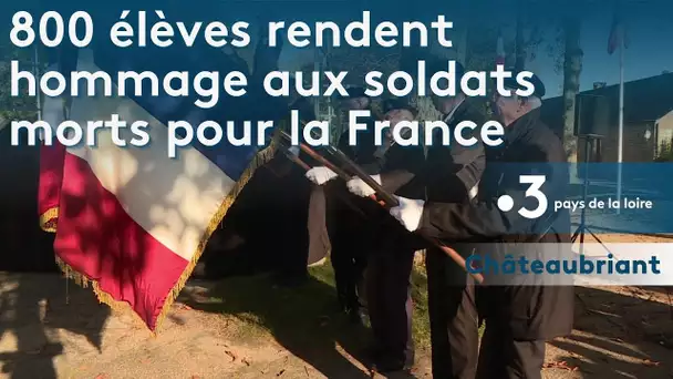 Châteaubriant : plus de 800 élèves rassemblés pour rendre hommage aux soldats morts pour la France