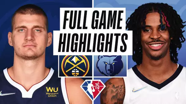 NUGGETS at GRIZZLIES | FULL GAME HIGHLIGHTS | November 1, 2021