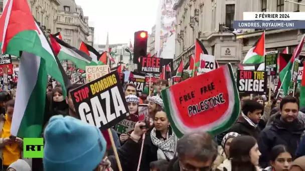 🇬🇧  Des milliers de personnes participent à un rassemblement pro-palestinien à Londres