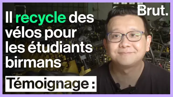 Cet entrepreneur recycle des vélos abandonnés pour les étudiants birmans