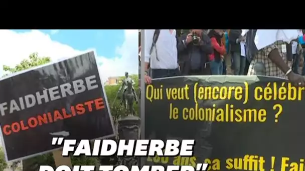 À Lille, la statue de Faidherbe oppose pro-déboulonnage et identitaires
