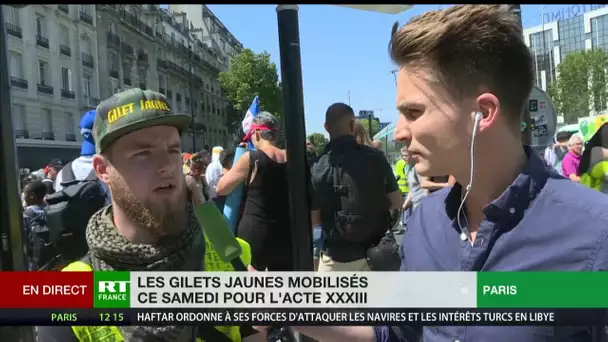 Acte 33 des Gilets jaunes : marche pour les blessés et contre le LBD à Paris