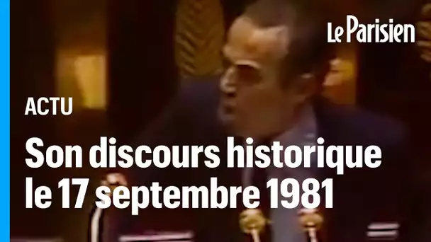 Quand Robert Badinter réclamait l’abolition de la peine de mort au parlement