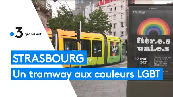 Strasbourg : un tramway aux couleurs arc-en-ciel pour la lutte contre la discrimination LGBTQIA+