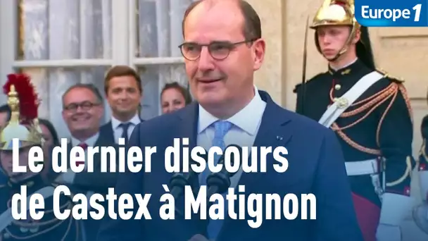 Le discours de départ de Jean Castex à Matignon
