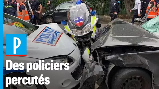 Colombes : un automobiliste fonce sur des policiers, deux blessés