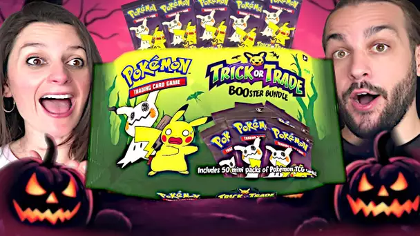 DES BONBONS OU DES CARTES POKEMON ? OUVERTURE TRICK OR TRADE POKEMON !