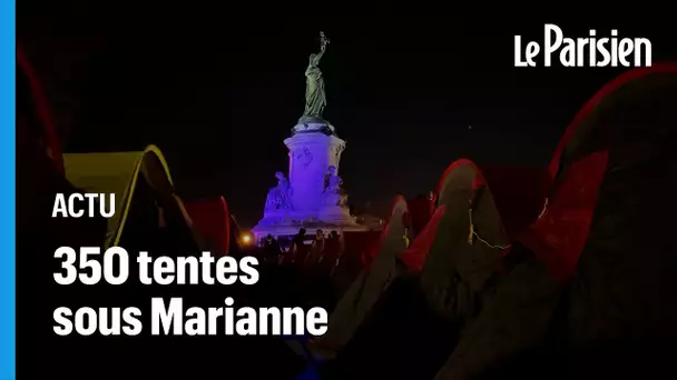 Paris : un campement de migrants s’installe place de la République