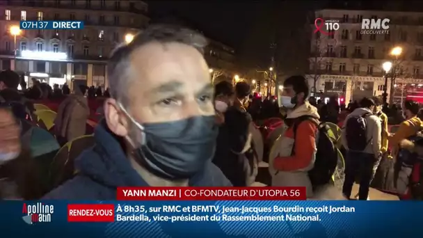 Des centaines de migrants installés place de la République à Paris ont été évacués dans le calme