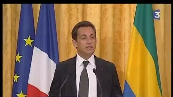 [Dernière étape de la tournée africaine de Nicolas Sarkozy : le Gabon]